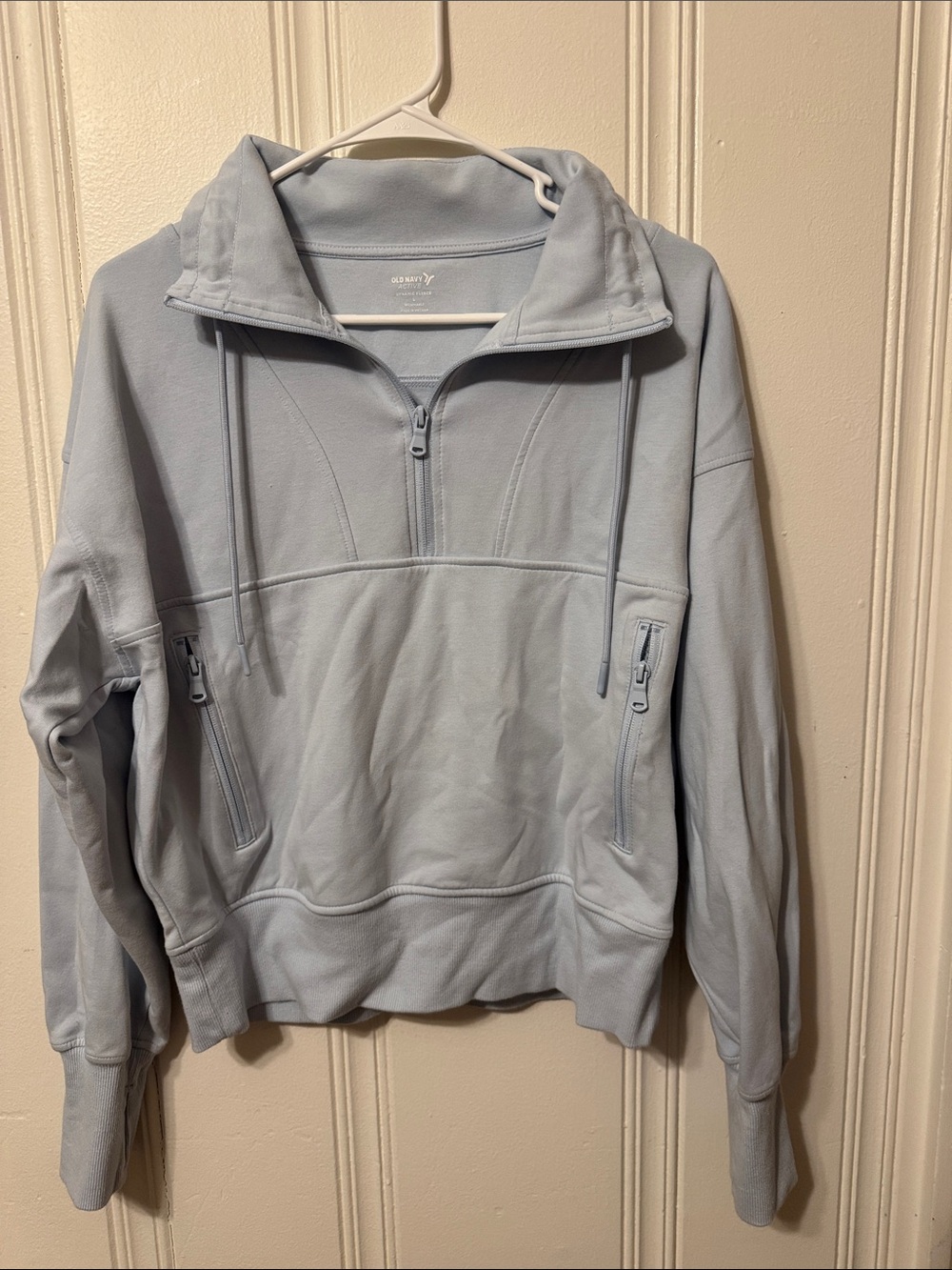 Light Blue Quarter-Zip Pullover Sweater -Old Navy Active